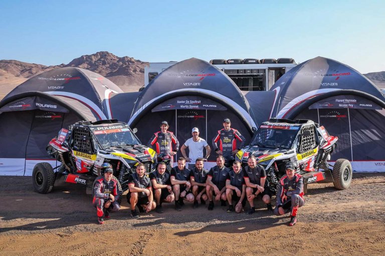 Tentes gonflables de Sébastien Loeb Racing au Dakar 2024